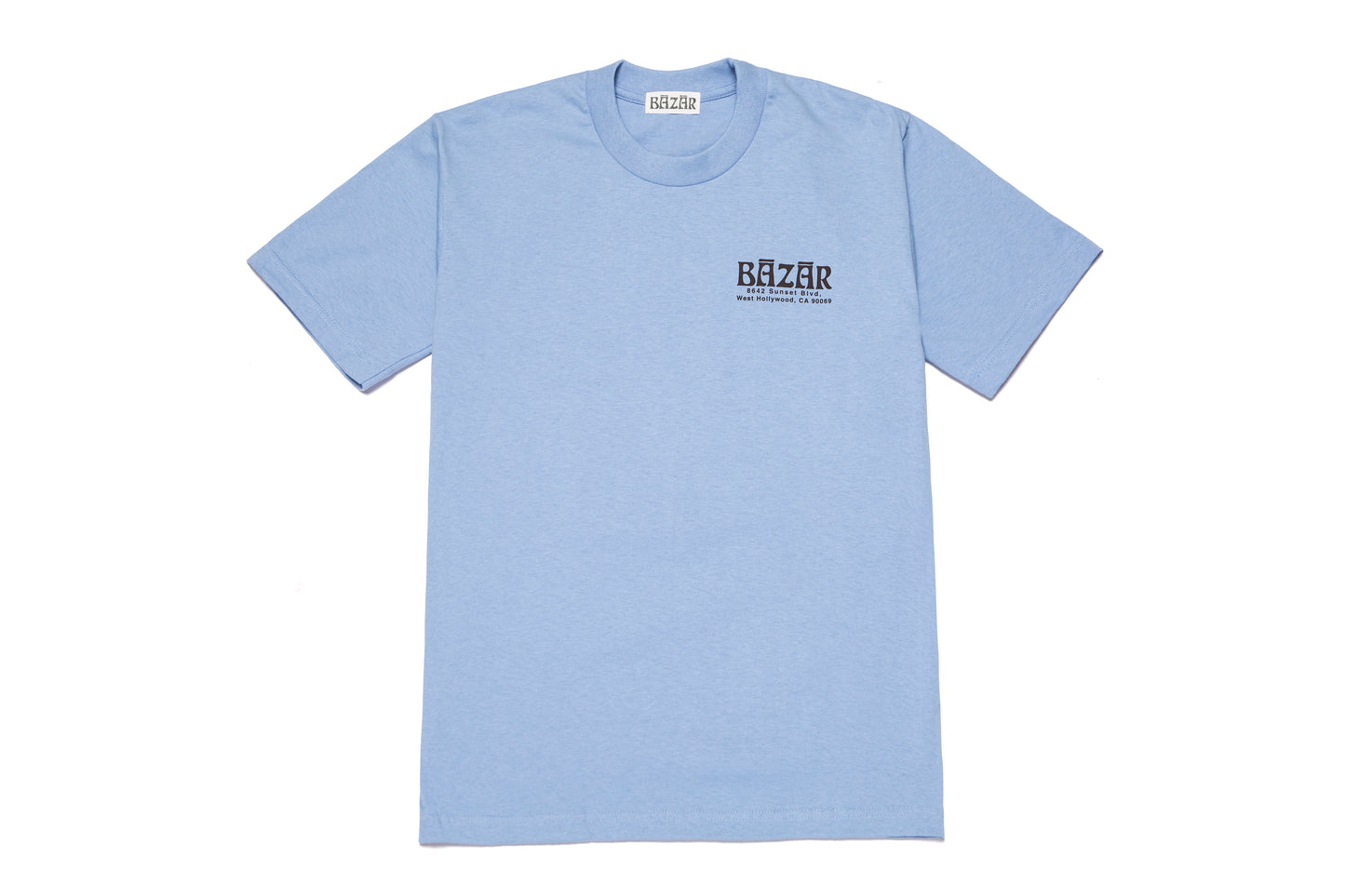Bazar Palm SS Tee Sky Blue