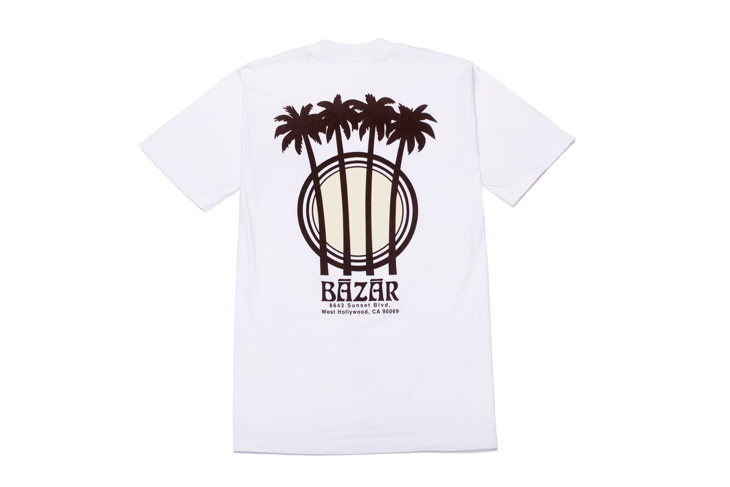 Bazar Palm SS Tee White