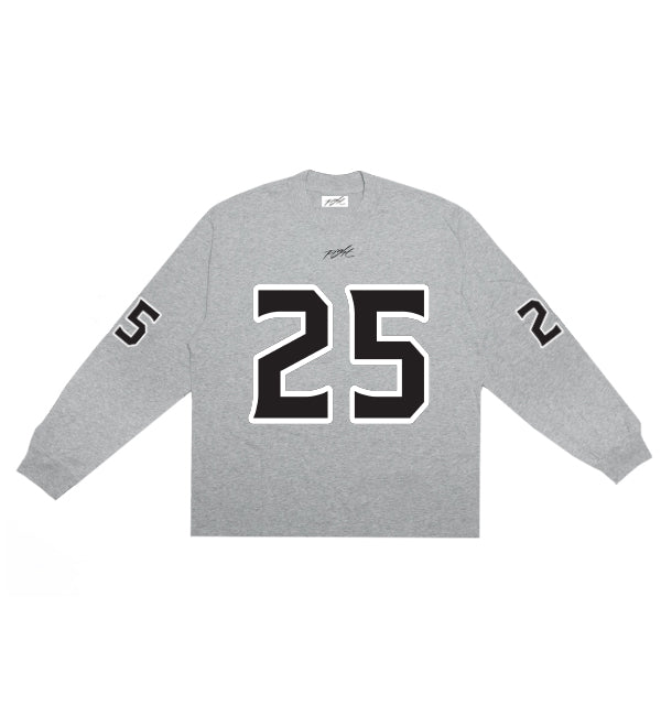Fight Big Number L/S Tee Heather Grey