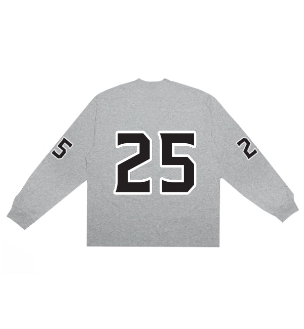 Fight Big Number L/S Tee Heather Grey
