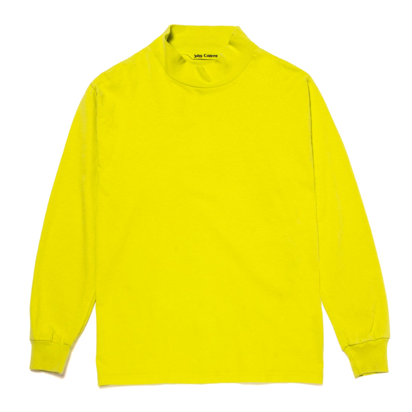 John Canoe Mock Neck LS Lime
