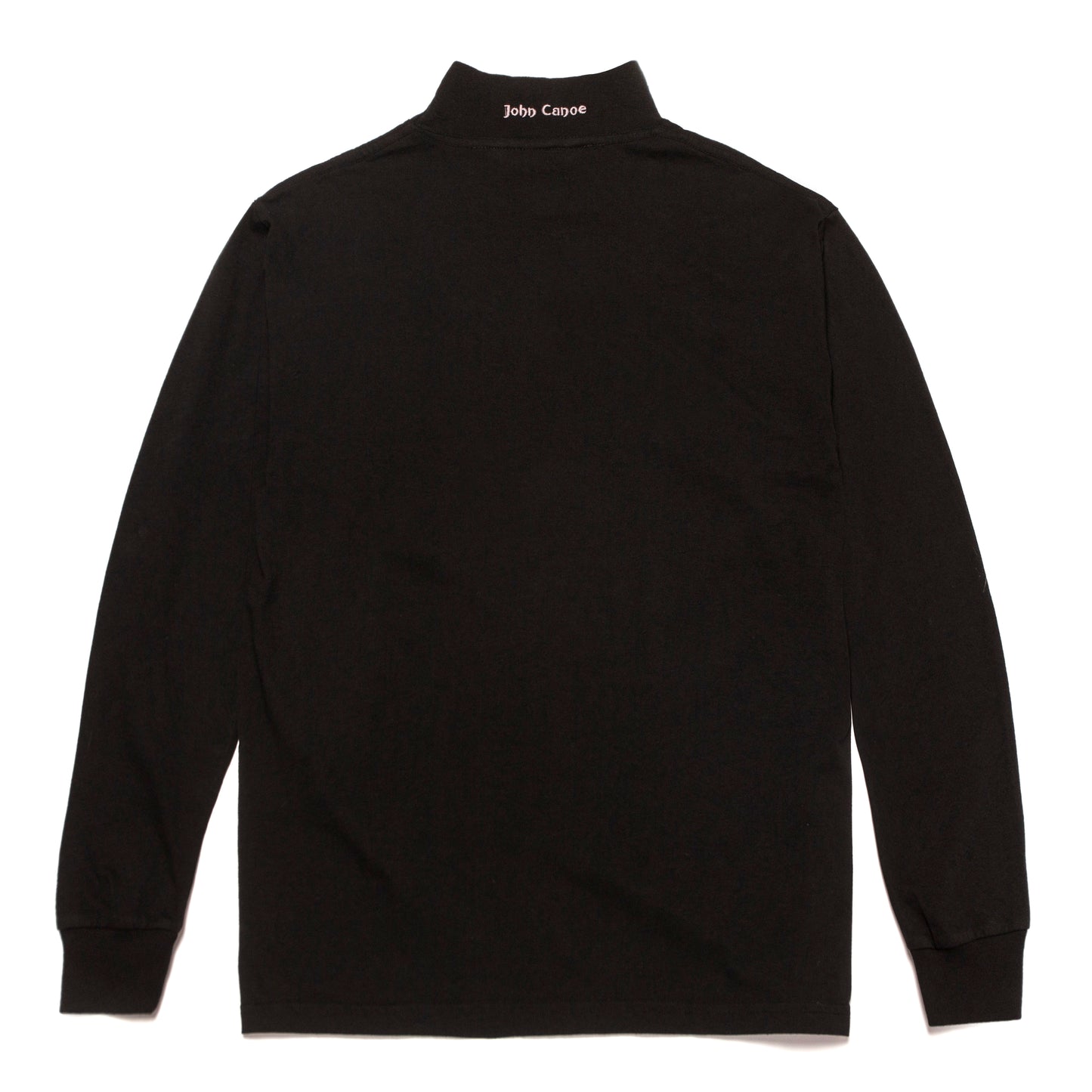 John Canoe Mock Neck LS Black