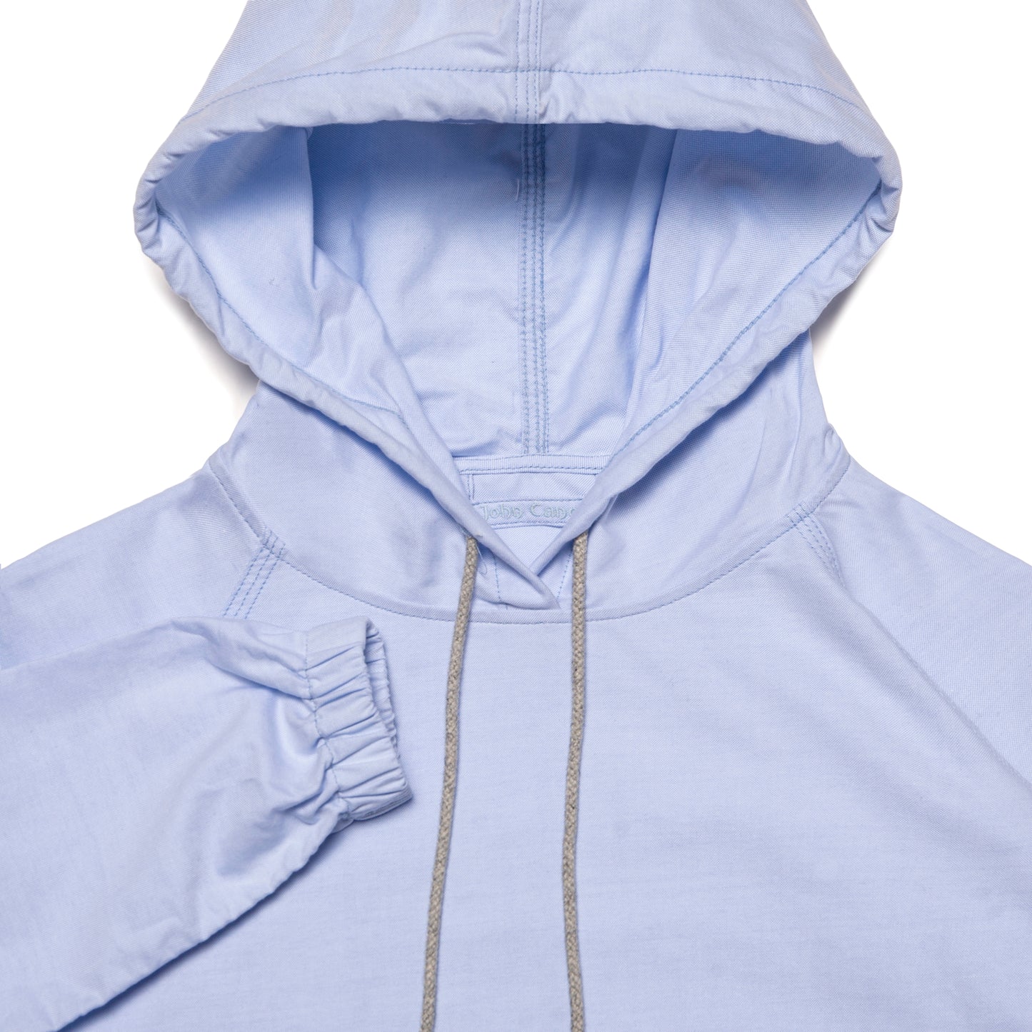 John Canoe Oxford Shirt Pullover Hoodie Blue