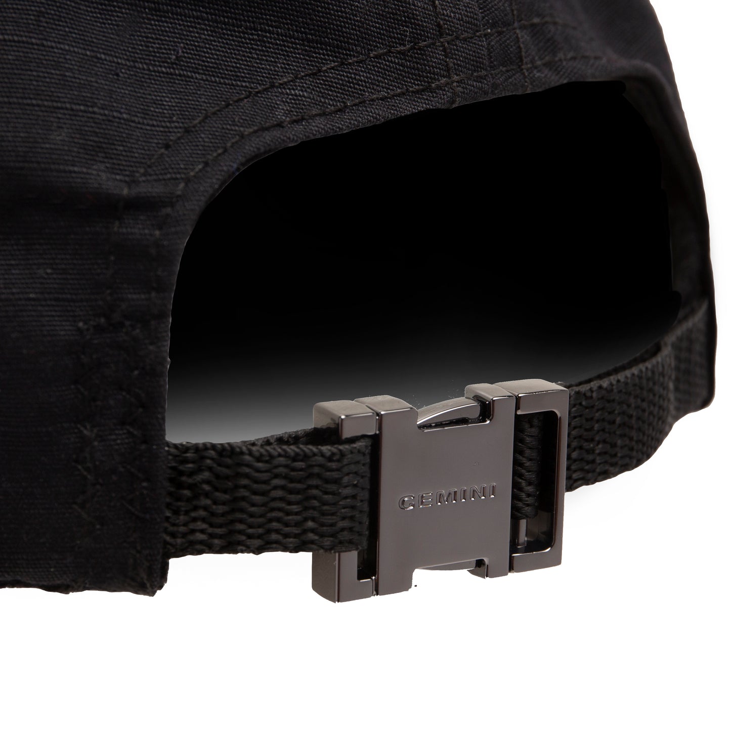 Gemini Ripstop Buckle Back Hat Black