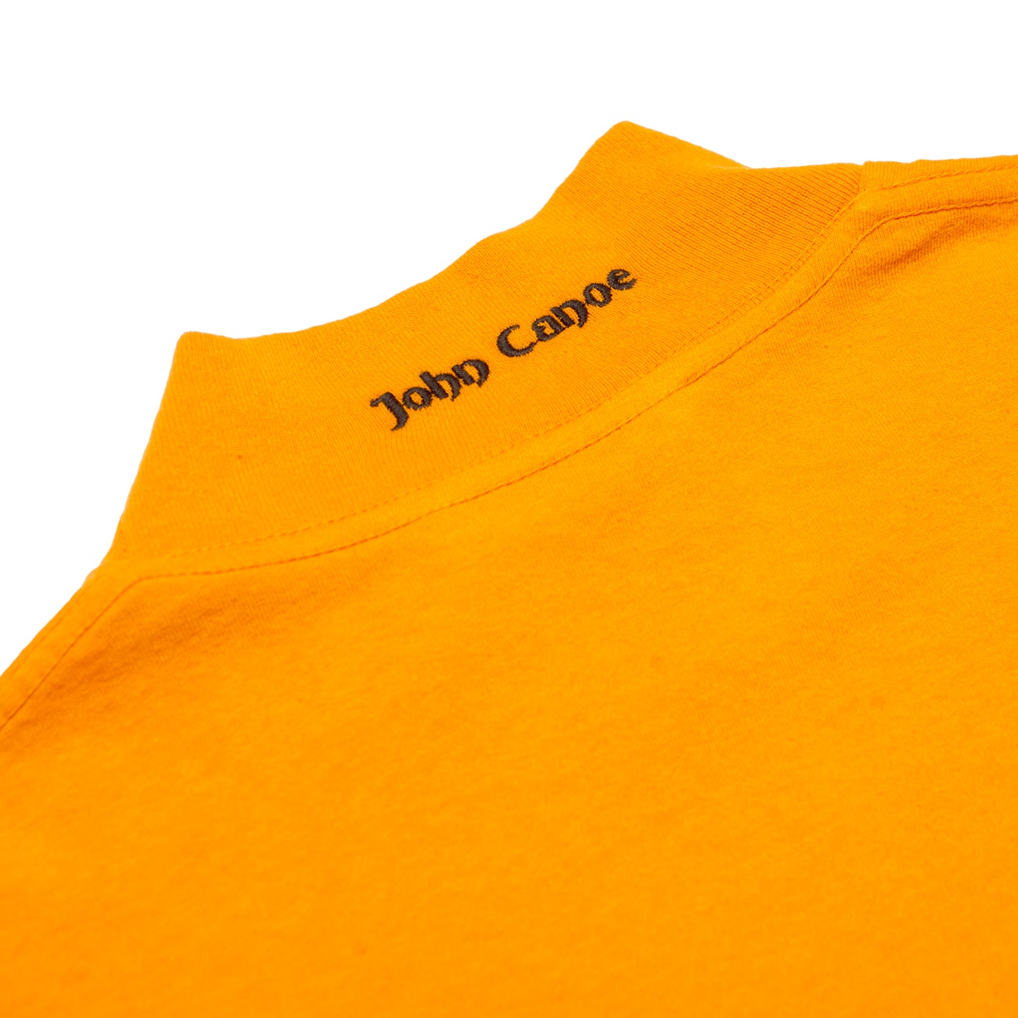 John Canoe Mock Neck LS Orange