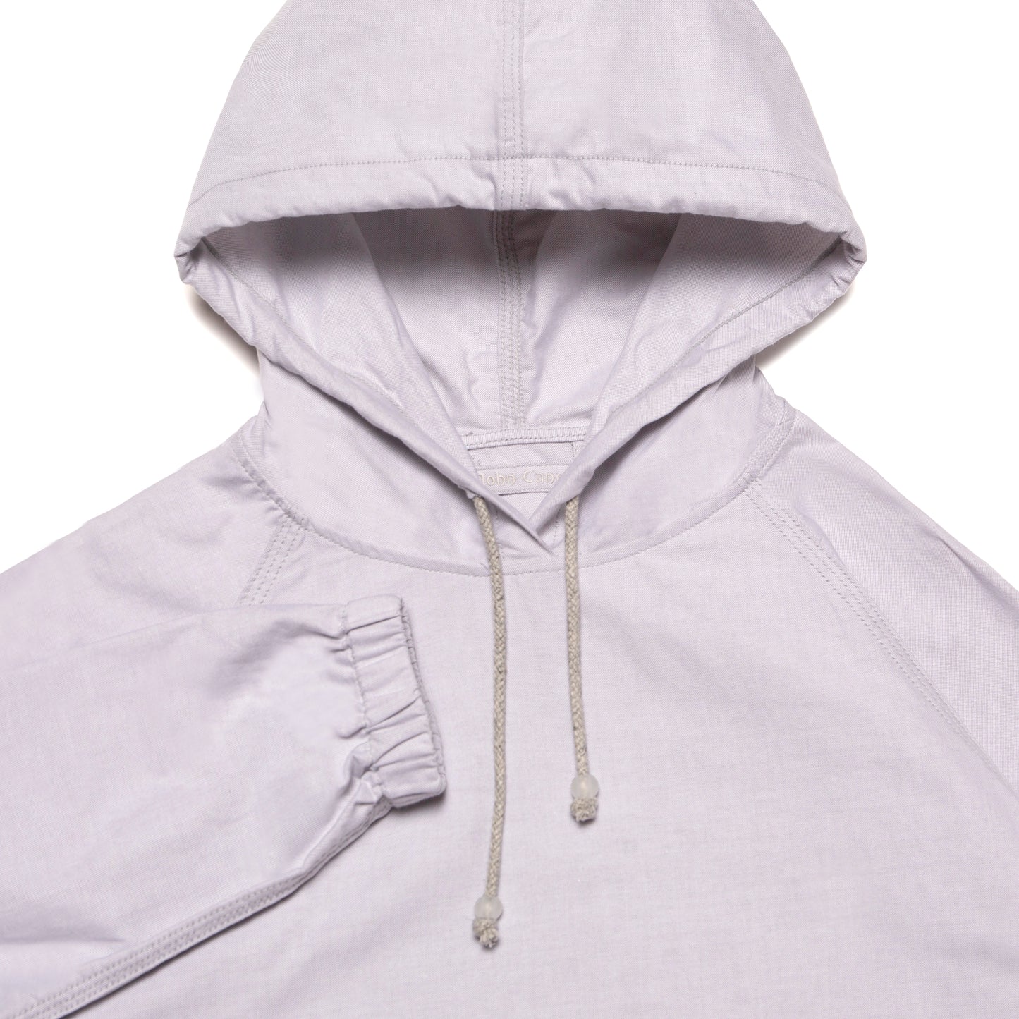 John Canoe Oxford Shirt Pullover Hoodie Grey